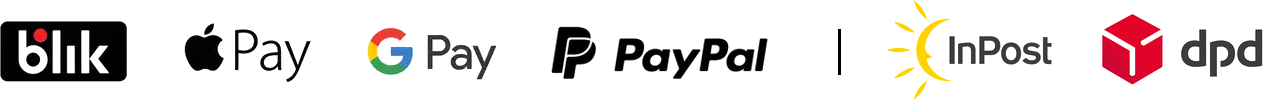 BLIK, Apple Pay, Google Pay, PayPal, InPost i DPD